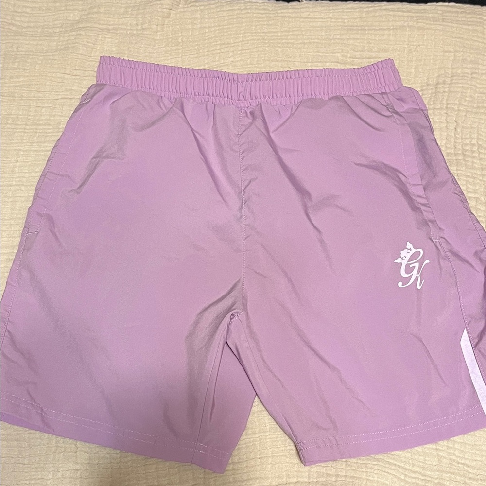 GK Men's Athletic Shorts in Light Purple